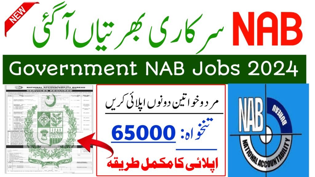 Govt NAB Jobs 2024 Application Form - Pakistan Jobs Bank & Education