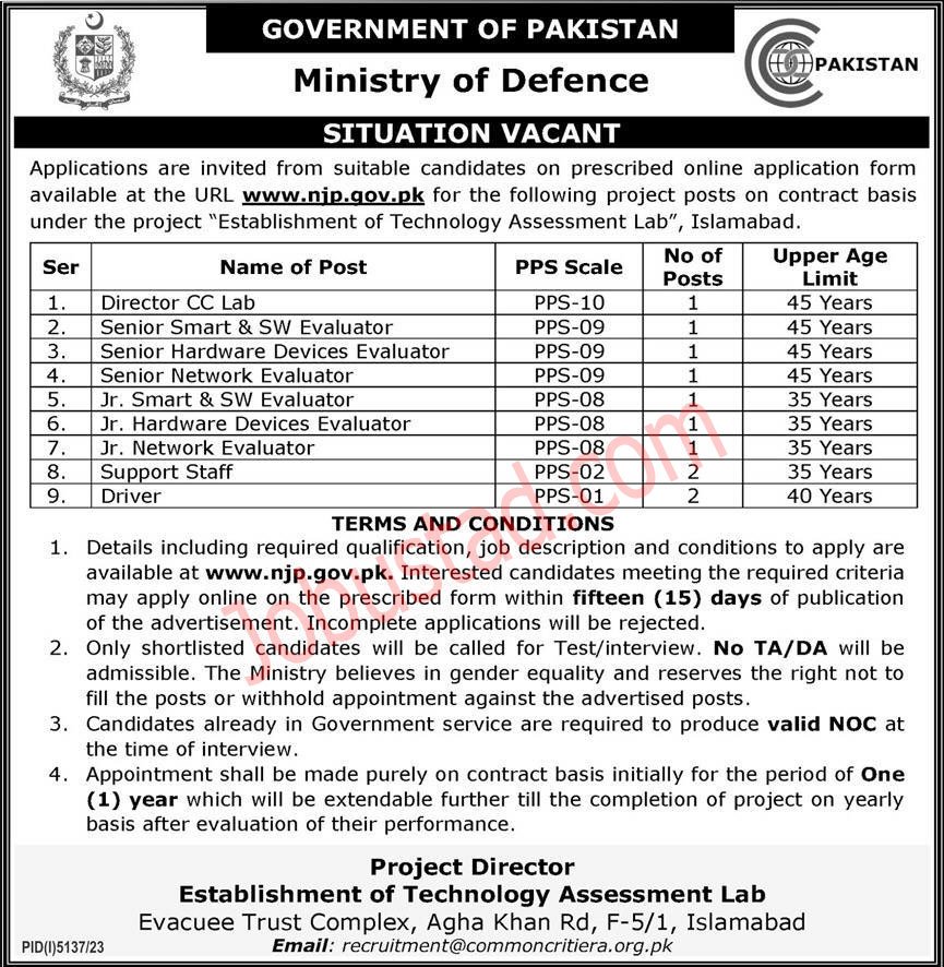 MOD Vacancies 2024 Ministry Of Defence