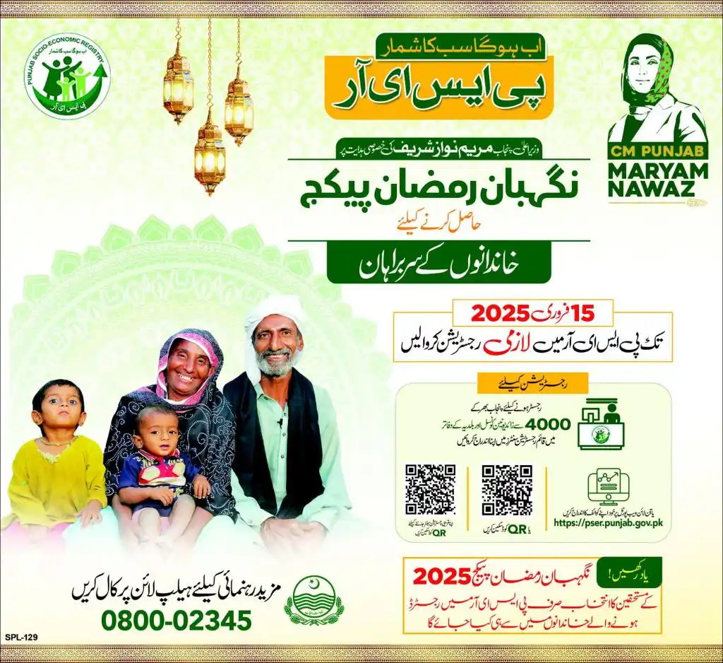 PSER Registration for Negahban Ramzan 2025